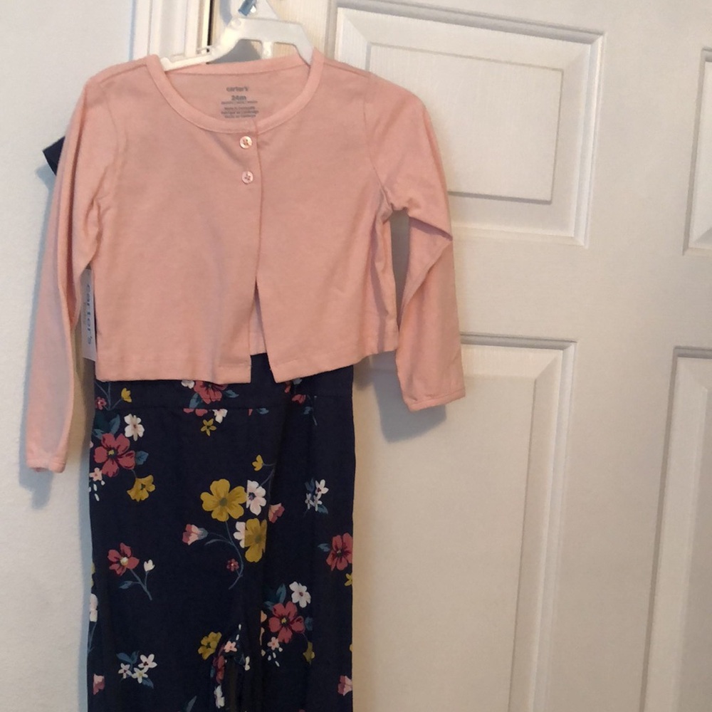 Carter’s 2pc romper cardigan set